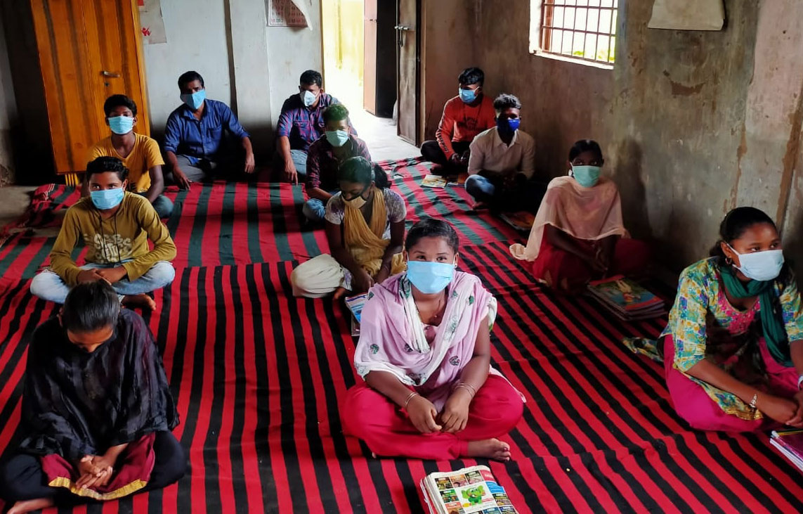 Supplementary classes for rural and tribal poor children during the lockdown in Kalahandi, Odisha